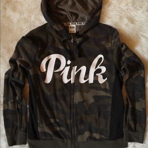PINK hoodie/zip up